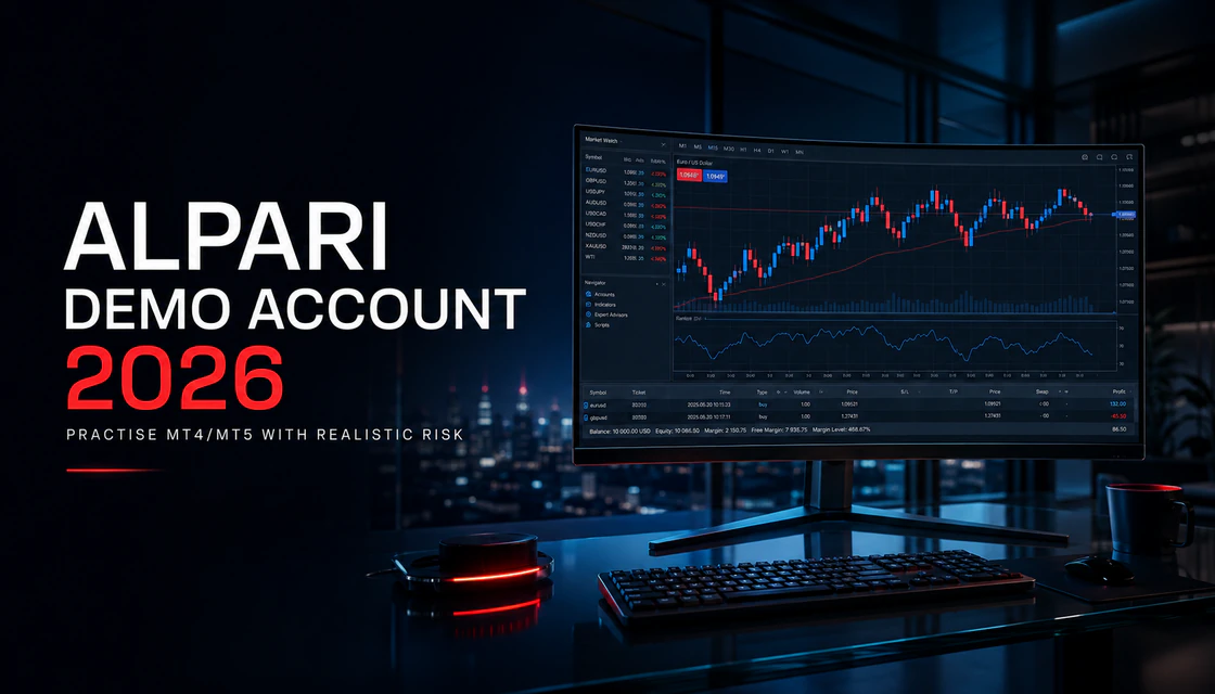 Alpari demo account 2026 guide with MT4 and MT5 practice charts
