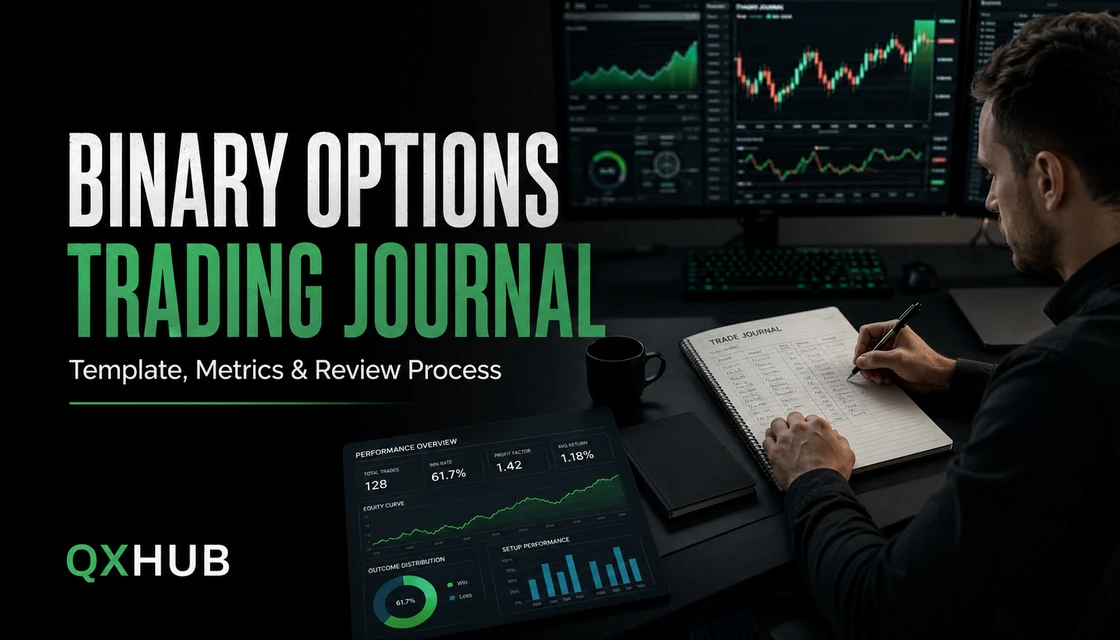 Binary Options Trading Journal: Record, Metrics and Weekly Review cover
