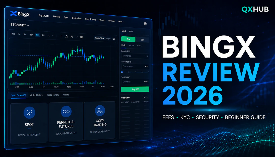 BingX review 2026 with spot trading terminal fees KYC and security