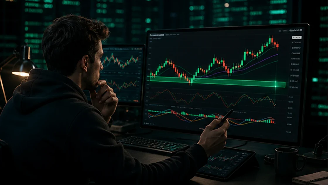 Quotex indicator stack map showing trend momentum volatility price behavior and fixed risk