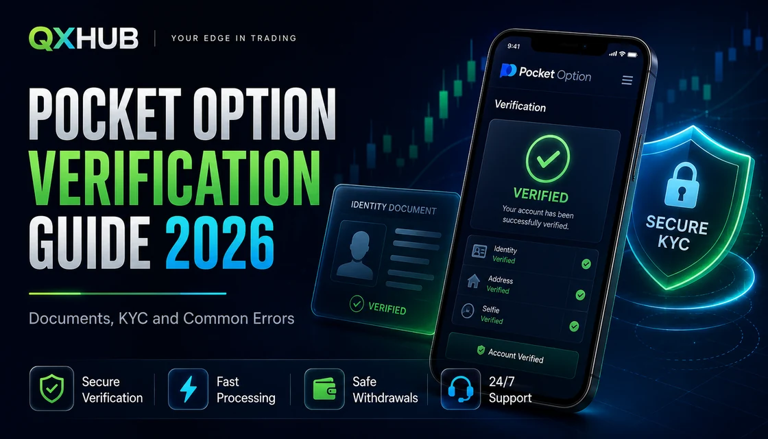 Гайд по верификации Pocket Option 2026 с KYC щитом, профилем verified и чеклистом документов